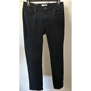 Sonoma Women's Black Slim Straight Jeans Size 6P Petite Stretch Low Rise
